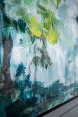 Edward Multicolor Forest Landscape Wood Wall Art 47x35 Inch - Omega Lifestyles