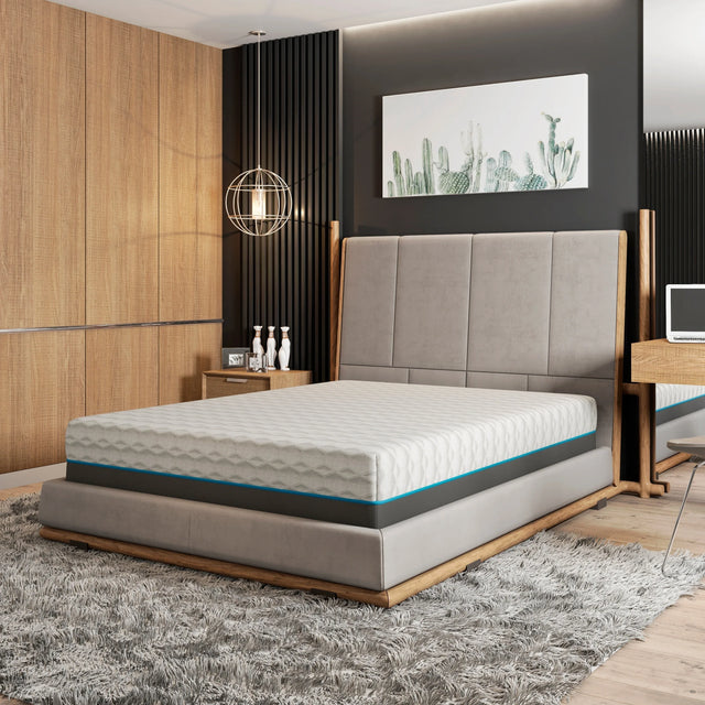 King Soft 12-Inch Copper Lux Cooling Memory Foam Mattress - Omega Lifestyles