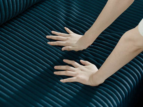 3-Seater Modular Corduroy Sectional Sofa With Foam Springs - Omega Lifestyles