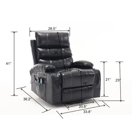 Electric Power Lift Recliner Chair With Vibration Massage - Omega Lifestyles