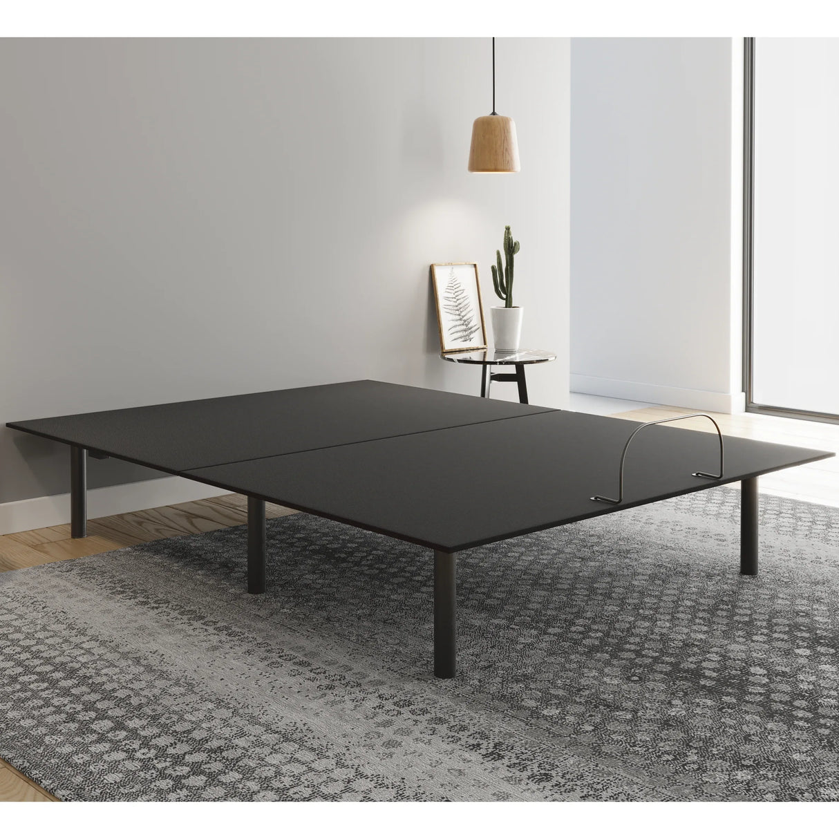 Queen Essential Adjustable Fabric Metal Base - Omega Lifestyles