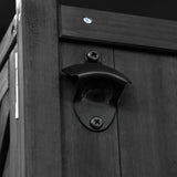 Farmhouse Solid Fir Wood Outdoor Kitchen Island Cart - Omega Lifestyles