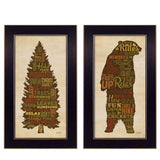 Framed Multicolor Cabin Rules Wall Art Home Decor - Omega Lifestyles