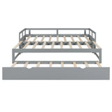 Twin Extending Solid Wood Daybed With Pull-Out Trundle - Omega Lifestyles