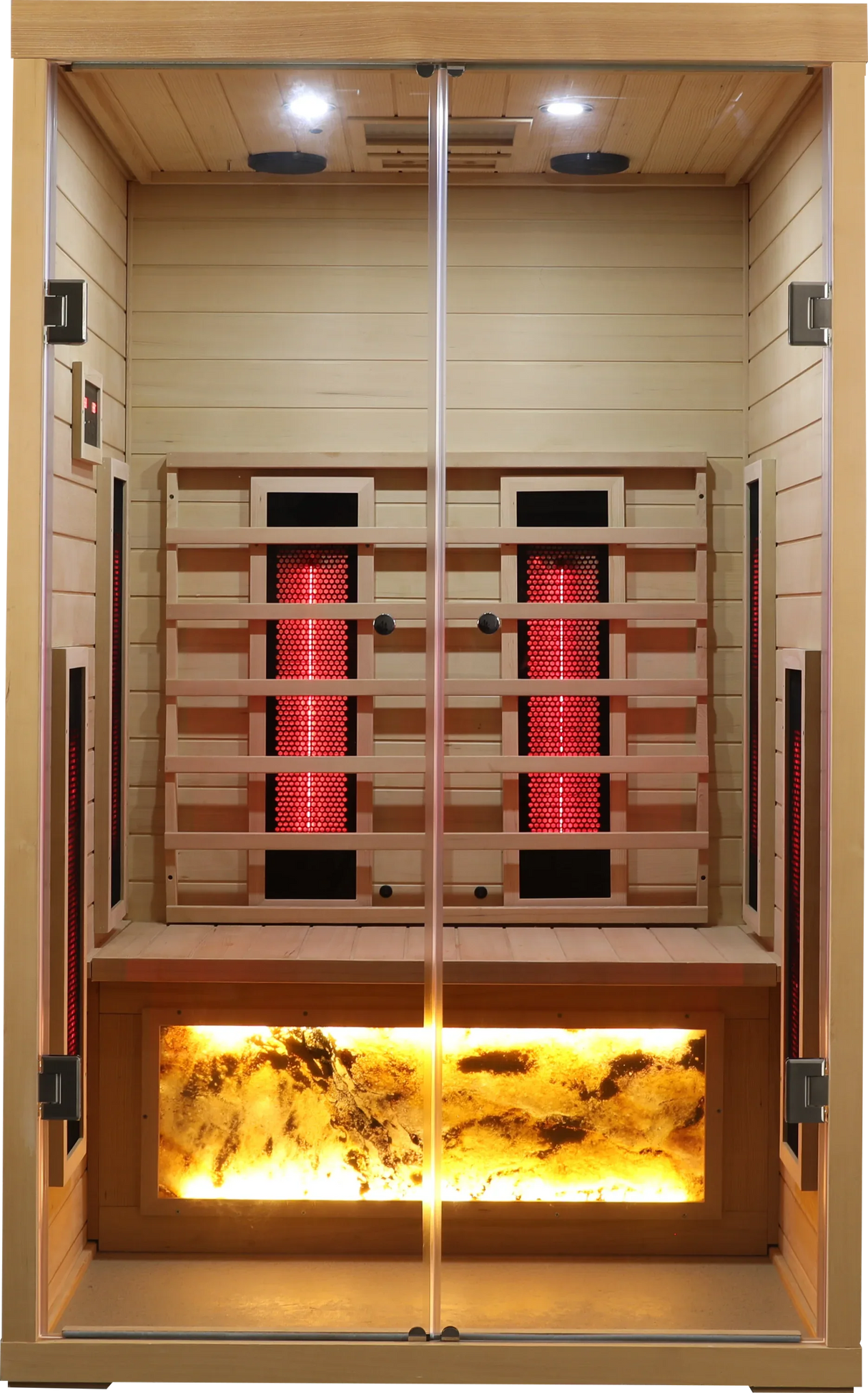 2-Person Eastern Hemlock Wood Infrared Home Sauna - Omega Lifestyles