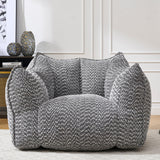 Chenille Bean Bag Chair With Resilient Foam - Omega Lifestyles