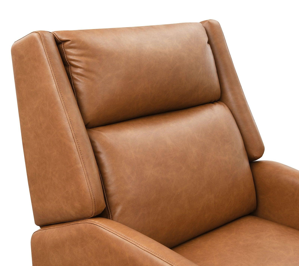 Mid-Century Modern Brown Pushback Manual Recliner Chair - Omega Lifestyles