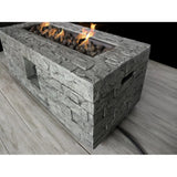 Modern Fiber Reinforced Concrete Propane Fire Pit Table - Omega Lifestyles