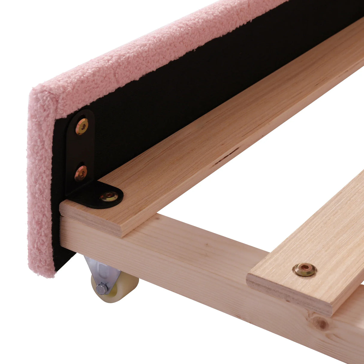 Twin Upholstered Teddy Fleece Daybed With LED Trundle - Omega Lifestyles