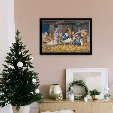 Framed Multicolor Nativity Wall Art Home Decor - Omega Lifestyles