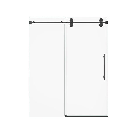 Frameless Matte Black 8mm Tempered Glass Shower Door - Omega Lifestyles
