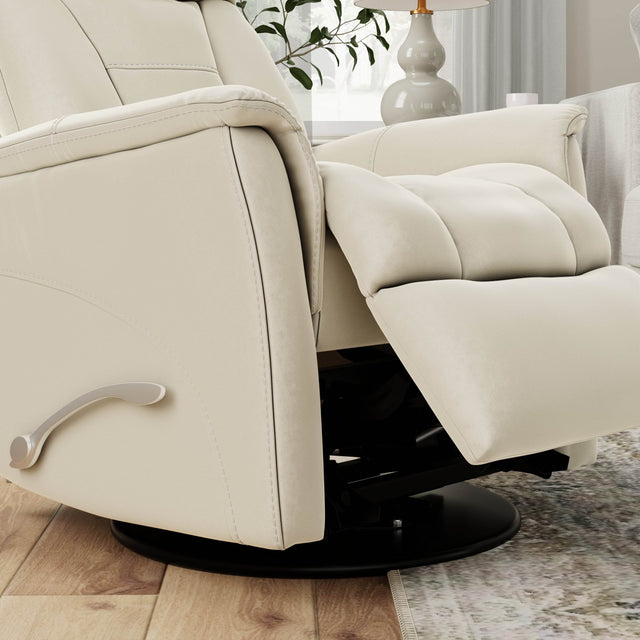 Swivel Glider Recliner With Manual Adjustable Headrest Footrest - Omega Lifestyles