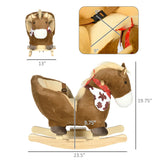 Wooden Baby Rocking Horse With Realistic Sounds - Omega Lifestyles