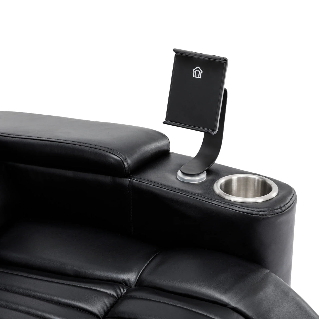 Power Swivel PU Leather Recliner Chair With Tray Table - Omega Lifestyles