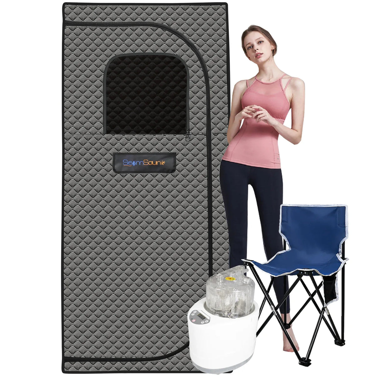 Portable Full-Size Steam Sauna Tent With Remote Control - Omega Lifestyles