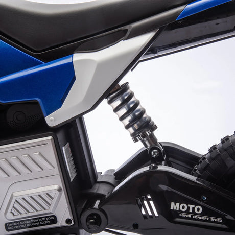 24V Kids Electric Ride On Motocross Motorcycle With Bluetooth - Omega Lifestyles