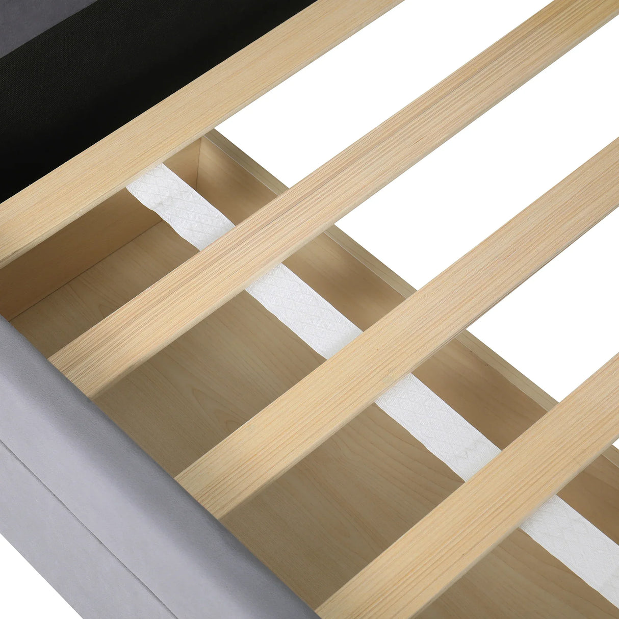 Twin Velvet Upholstered Platform Bed With Storage Drawers - Omega Lifestyles