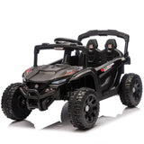 24V Kids Remote Control Black Ride On UTV - Omega Lifestyles