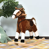 Kids Plush Rocking Horse Toy With Realistic Sounds - Omega Lifestyles