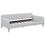 Twin Upholstered Linen Fabric Daybed With Wood Frame - Omega Lifestyles