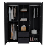 Modern Multi-Section Bedroom Wardrobe With Drawers - Omega Lifestyles