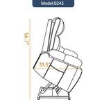 Medium Firm Faux Leather Power Lift Massage Recliner Chair - Omega Lifestyles