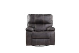 Gray Fabric Swivel Gliding Recliner Chair - Omega Lifestyles