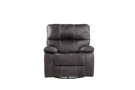 Gray Fabric Swivel Gliding Recliner Chair - Omega Lifestyles