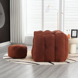 Soft Chenille High Resilient Foam Bean Bag Chair - Omega Lifestyles