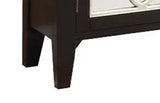 Antique Black Mirror Wood 4-Door Console Cabinet - Omega Lifestyles