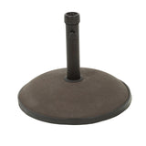 Concrete Brown Round Umbrella Base 33 lbs Weight