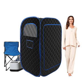 Portable Steam Sauna Tent With Folding Chair and Remote - Omega Lifestyles