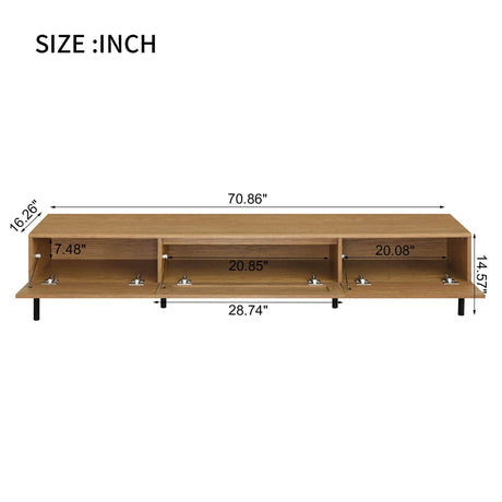 Boho Farmhouse Particle Board TV Stand Cabinet - Sleep Galleria