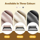 Beige Velvet L-Shaped Twin Daybed With Pull-Out Trundle - Omega Lifestyles