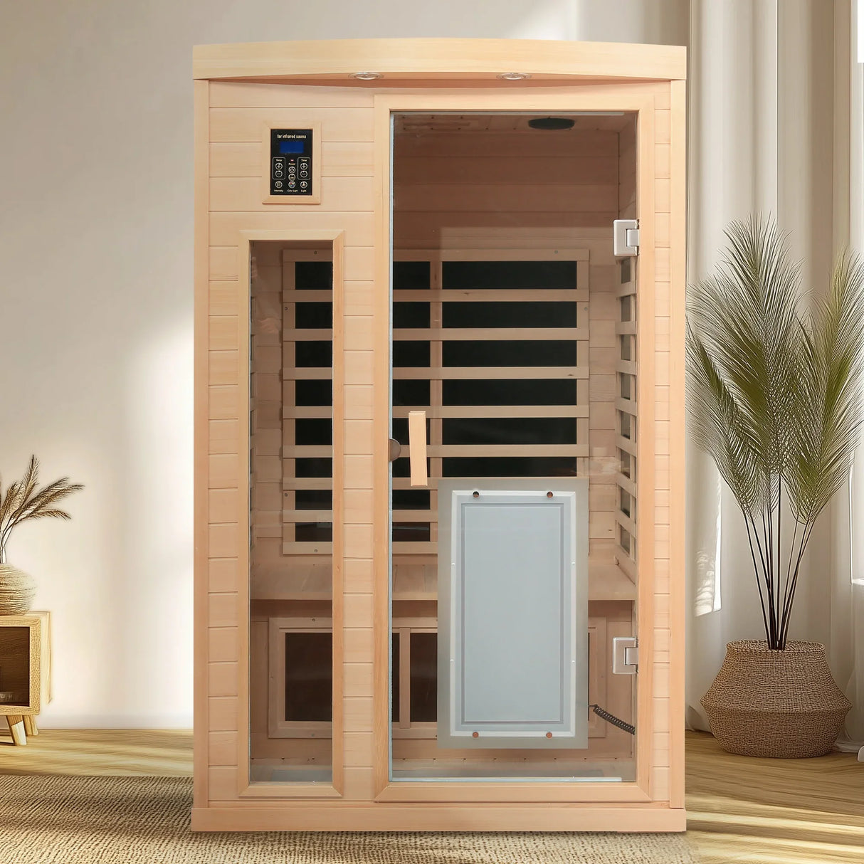 Hemlock Two-Person Low EMF Far Infrared Sauna Room - Omega Lifestyles