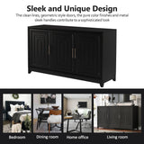 Modern Black Particle Board MDF TV Stand Cabinet - Omega Lifestyles