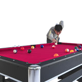 6-Foot Engineered Wood Pool Table With Tennis Top - Omega Lifestyles
