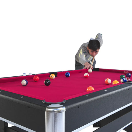 6-Foot Engineered Wood Pool Table With Tennis Top - Omega Lifestyles