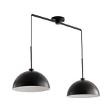 Industrial Modern Black Double Headed Adjustable Pendant Light - Omega Lifestyles