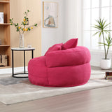 Modern Chenille Sponge Circular Sleeper Chair With Pillows - Omega Lifestyles