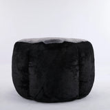 Multicolor Faux Fur Oversized Foam-Filled Bean Bag Chair - Omega Lifestyles