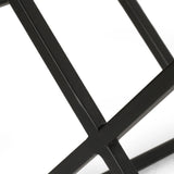 Modern Industrial Iron 7-Bottle Tabletop Wine Rack - Omega Lifestyles