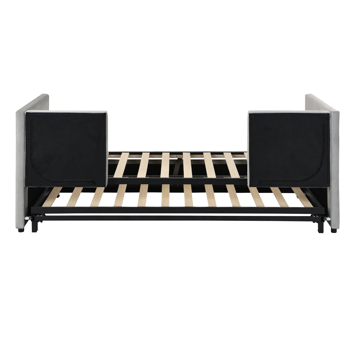 Twin Upholstered Velvet Daybed With Pop Up Trundle - Omega Lifestyles