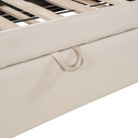 Full Upholstered L-Shaped Daybed With Twin Trundle - Omega Lifestyles