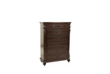 Traditional Antique Cherry Walnut Chest Of Drawers Furniture - Omega Lifestyles