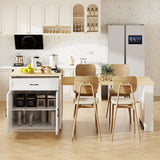 Extendable Kitchen Island With Dining Table Storage - Omega Lifestyles