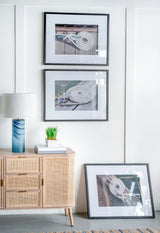 Set of 3 Rope Wall Art Black Frame Nautical Decor - Omega Lifestyles