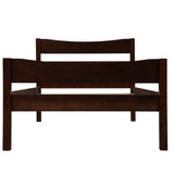 Twin Minimalist Solid Wood Platform Bed With Headboard - Omega Lifestyles