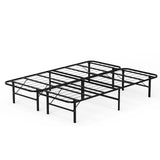 Queen Steel High Rise Platform Bed Frame Foundation - Omega Lifestyles