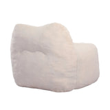 Large Faux Fur High-Density Foam Bean Bag Chair - Omega Lifestyles